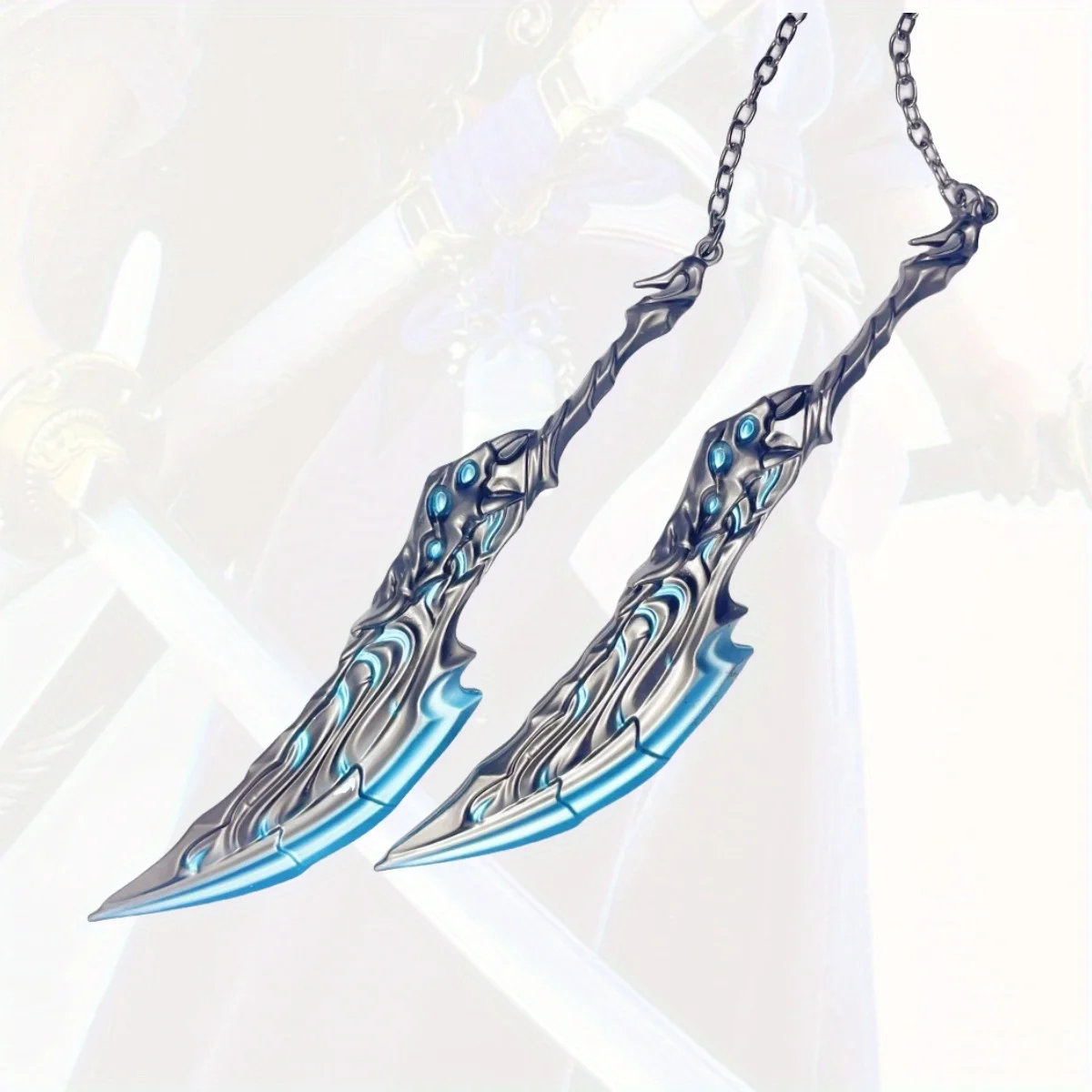 Valorant – épée Katana en métal flamme de 6.3 pouces, couteau Ninja, sabre Katana japonais, sabre de samouraï Original, accessoires de Cosplay, jouet accessoire