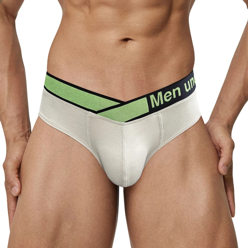 Grün V Gürtel Sexy Laser Gradienten Modal Männer Schriftsätze der Herren Sexy Unterwäsche Tangas Sexis De Hombre Ropa Interior Hombre