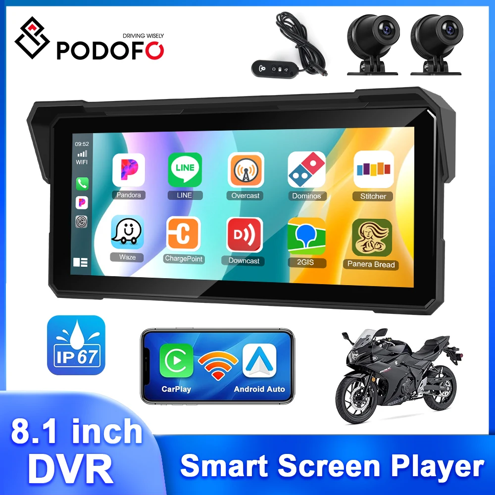 Podofo 8.1'' Motorc…