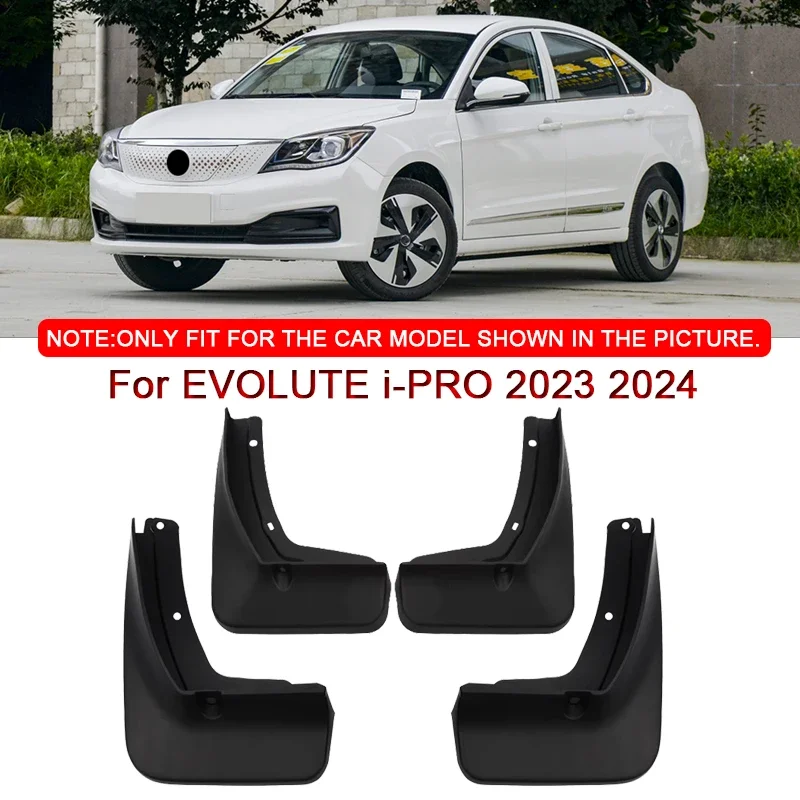 

Fit For EVOLUTE i-PRO 2023 2024 Car Styling ABS Car Mud Flaps Splash Guard Mudguards MudFlaps Front Rear Fender Auto Accessories