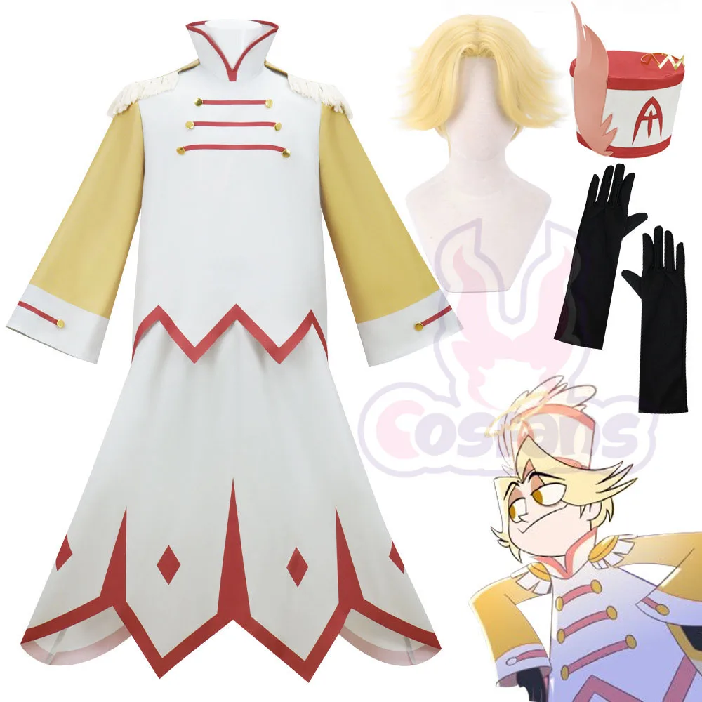 

Hazzbin Abel Косплей Костюм Парик Отель Маскировка для Взрослых Мужчин Женская Одежда Перчатки Одежда Для Ролевых Игр Хэллоуин Карнавальный Костюм