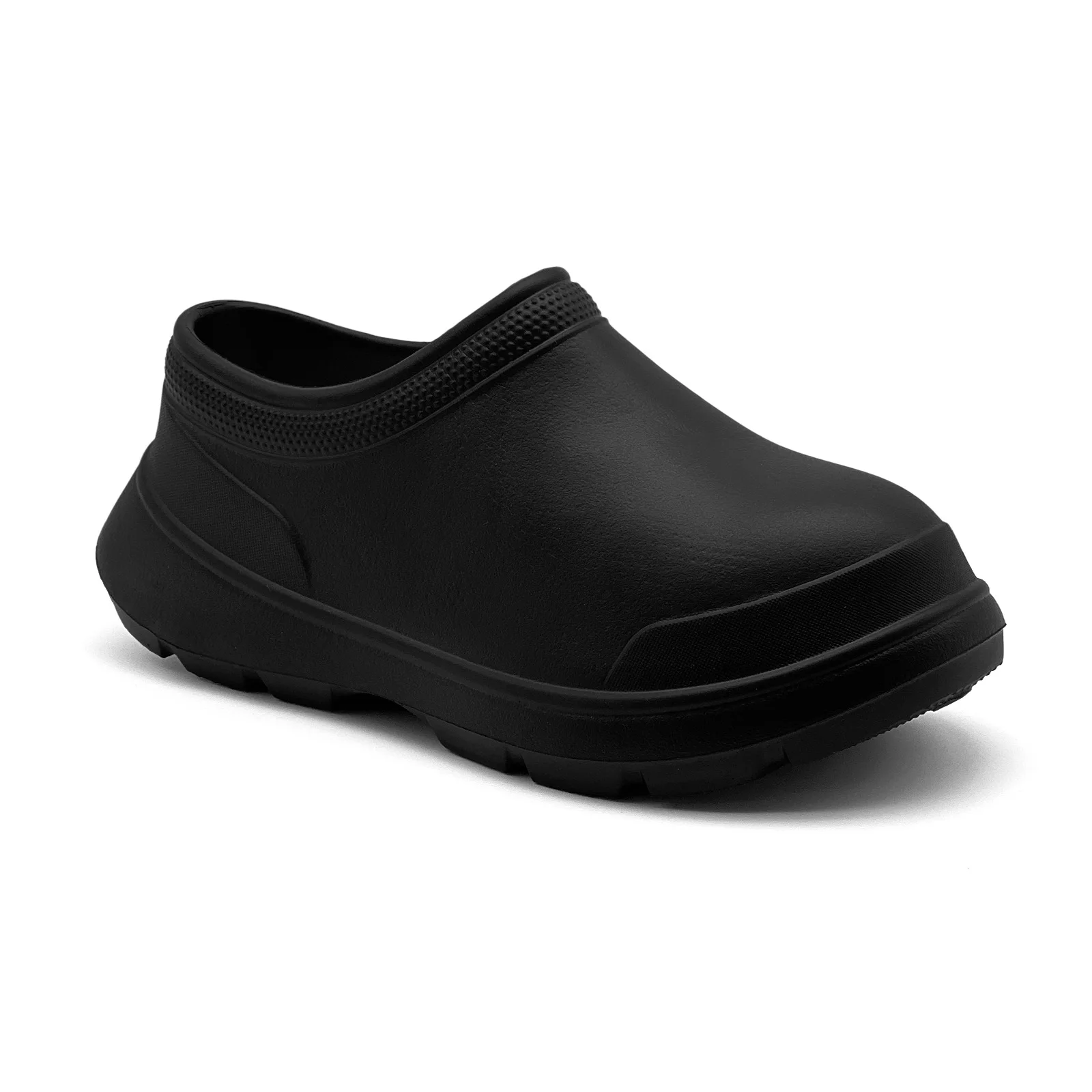 Chef Work Clogs for Men Women, Non‑Slip Waterproof Oil‑Resistant EVA Closed Toe Slip‑On Shoes Restaurant Kitchen Garden Nursing
