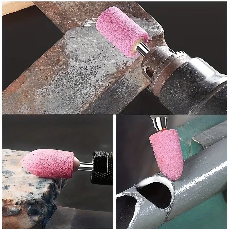 

35Pcs 8mm Pink Grinding Heads, for Flexible Shaft, DIY, Grooving, Profile Trimming