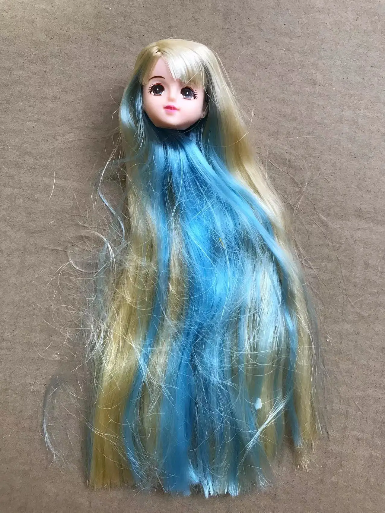 Lica Red Lips Doll Heads Multi Hair Color Style Doll Parts Cute Girl Doll Heads Soft Colorful Doll Heads