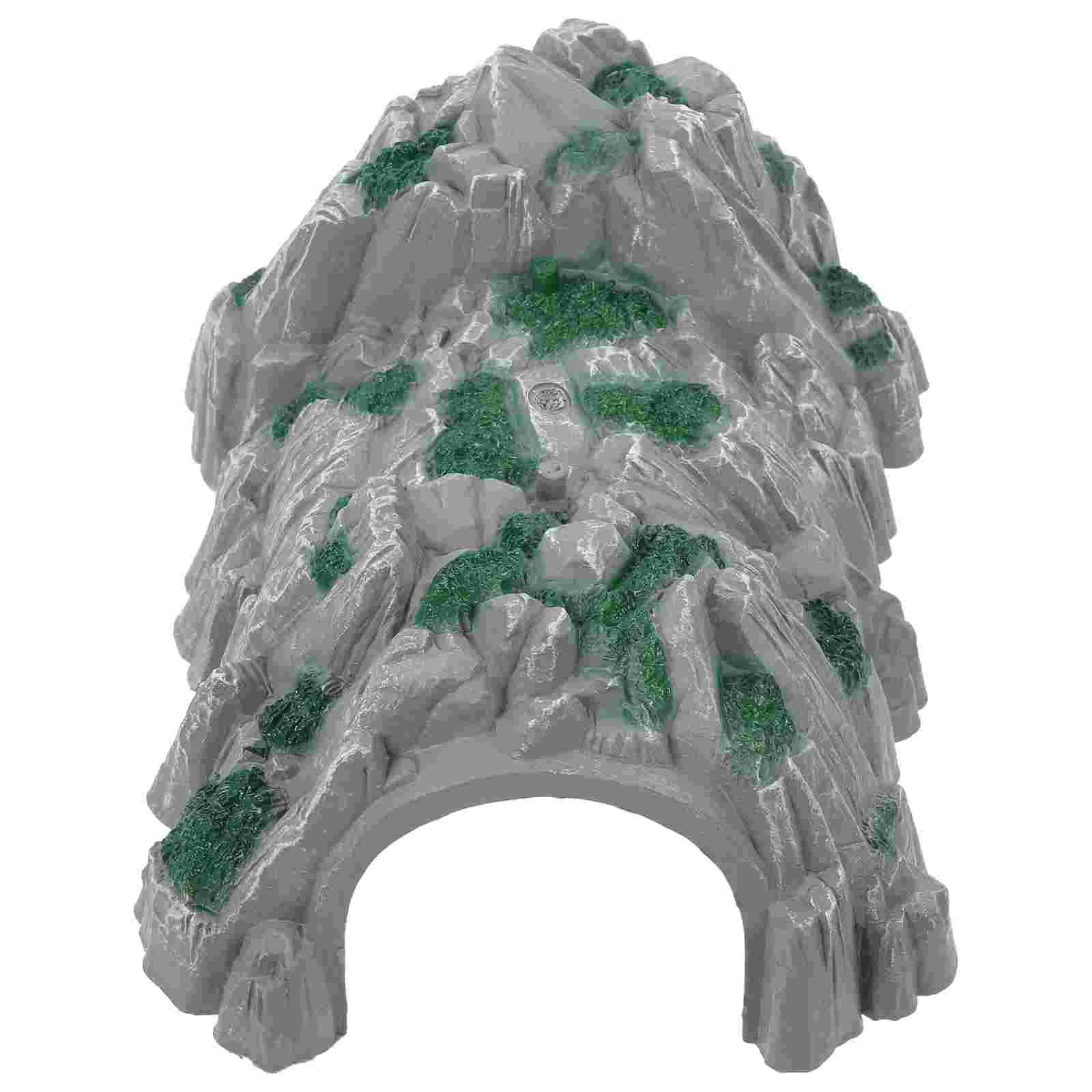 

Train Tunnel for Christmas Village Artificial Rock Cave Toy Games Children Railway Plastic