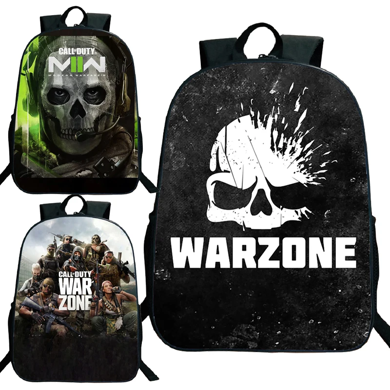 

Новый модный рюкзак Call of Duty Warzone для мальчиков и девочек, детский школьный рюкзак, сумка на плечо для подростков, рюкзак для ноутбука