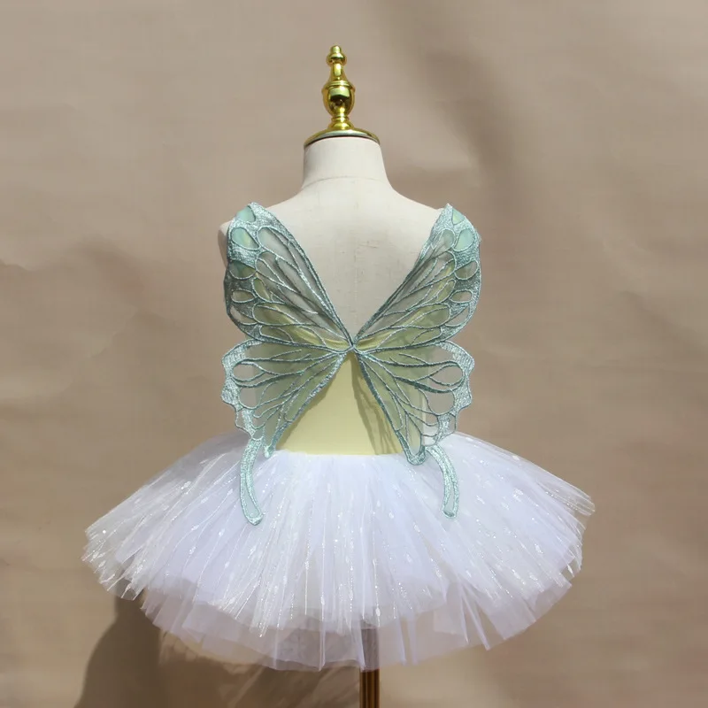 butterfly Woman dance dress ballerina dress ballet mesh girl Leotard Tutu girl ballet girl clothes standard dance dress 2024