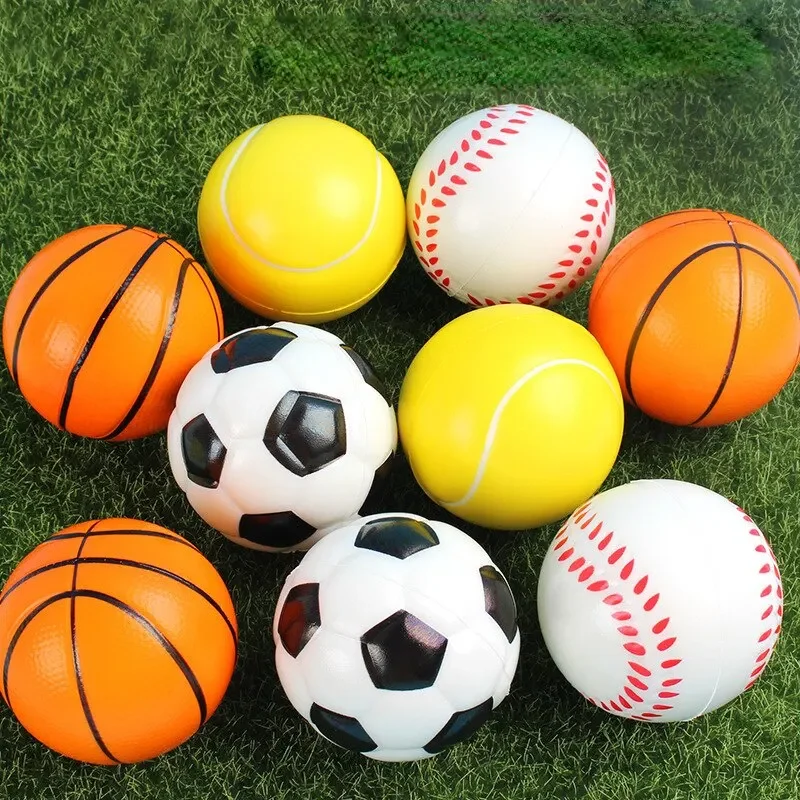 4pcs Solid Sponge Soft Ball bambini sport basket Football Toys decompressione Release Ball