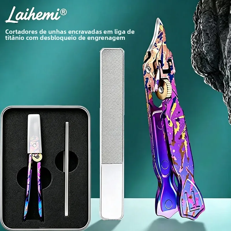 laihemi-プロフェッショナル-超シャープ-チタン合金-ギアロック式-爪切りセット-陥入爪、厚い爪、硬い爪を正確にカット