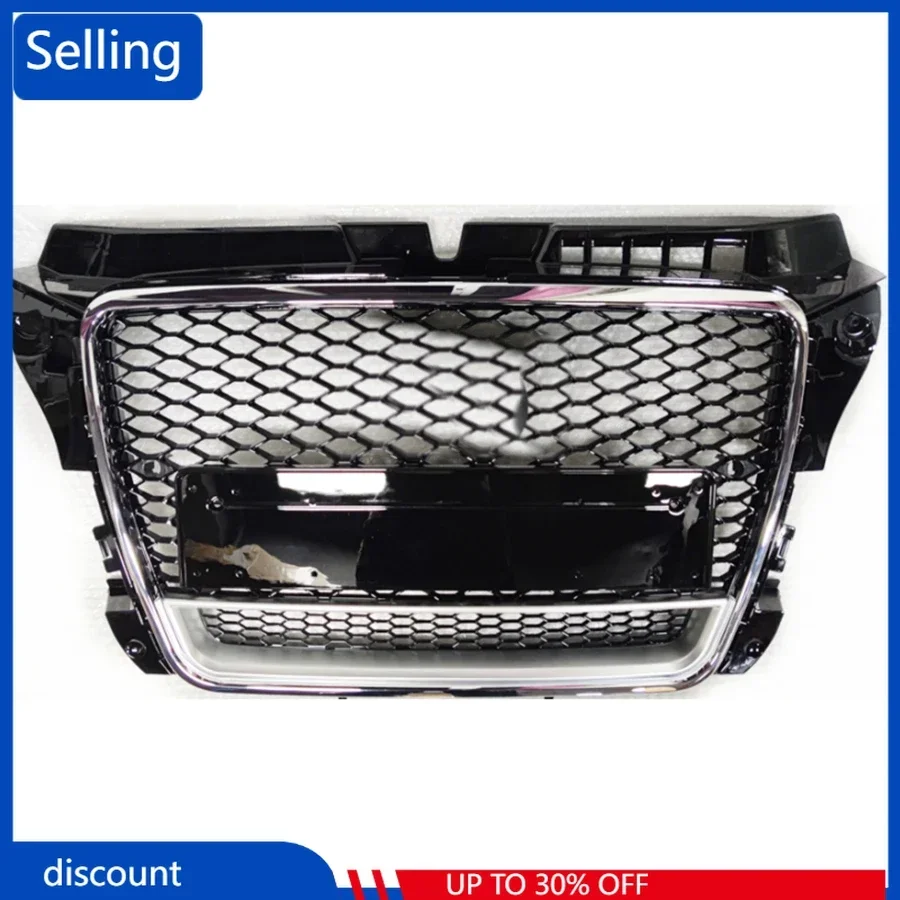 

Car Front Sport Hex Mesh Honeycomb Hood Grill Black for Audi A3/S3 8P 2009-2012 Black for RS3 Quattro Style Car Accessories fast