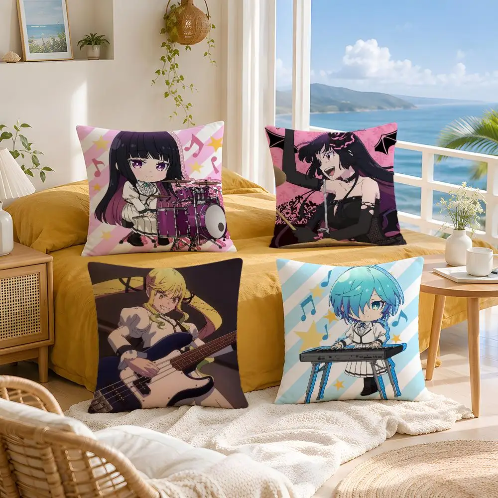Manga Rock Is a Lady's Modesty Cushion Cover Throw Pillow Short Plush Fresh Natural Cushion for Living Room Sofa Ornament