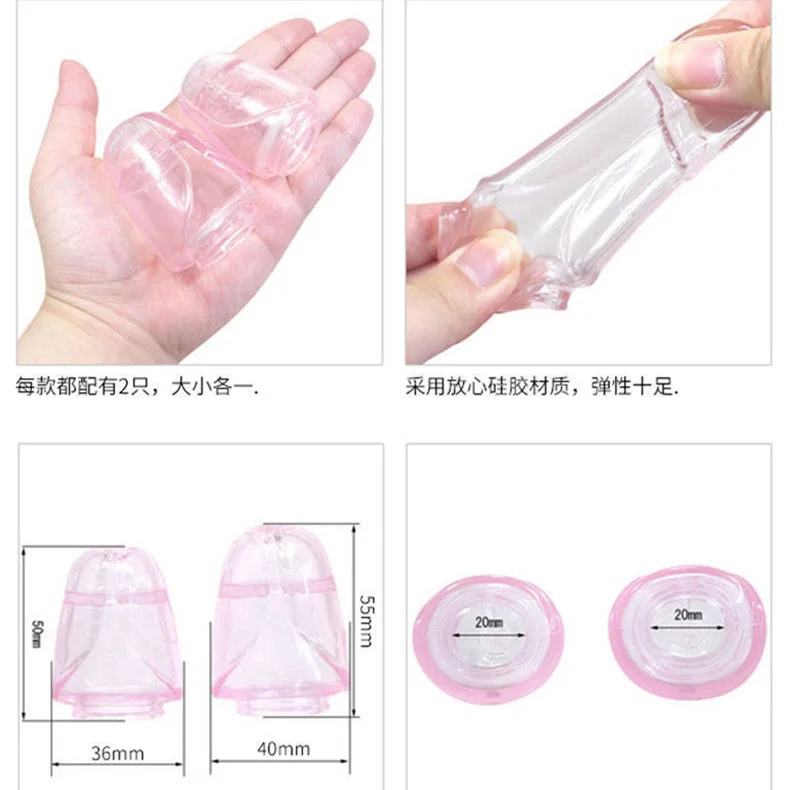 Silicone Reusable Glans Rings Penis Sleeve Condom Cock Foreskin Ring Lasting Time Extension Enlargement Adults Sex Toys For Men