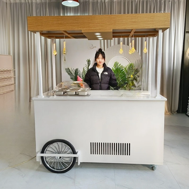 

Custom design romantic style wedding party decorations mobile ice cream and candy cart
