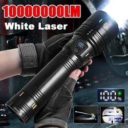 Super High Power LED Flashlight 10000000LM Rechargeable Torch Light For Outdoor Fishing Camping Waterproof Tactical Flashlights