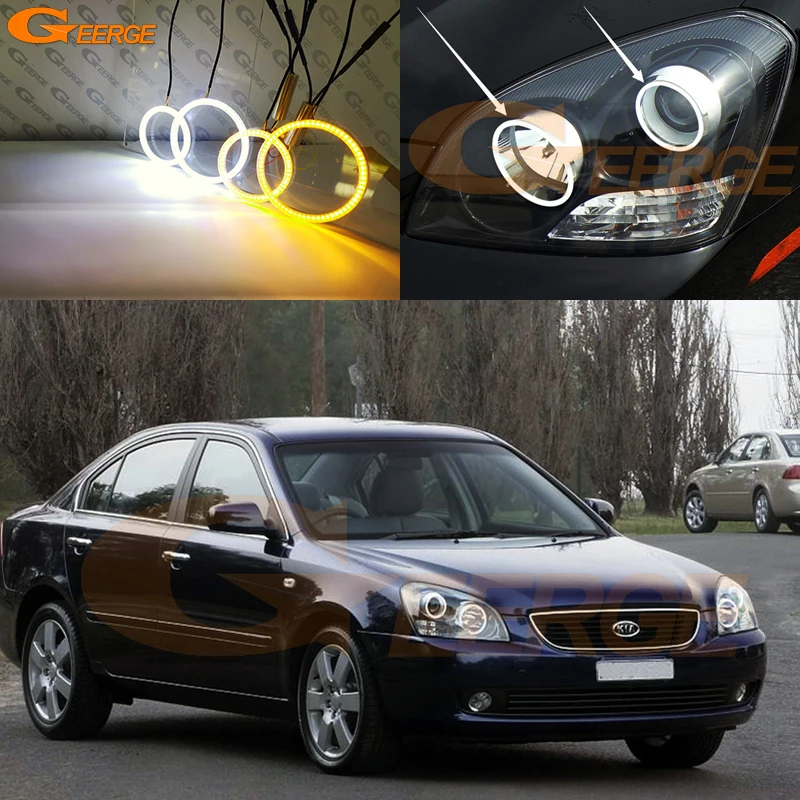 لكيا ماغنتيس لوتز أوبتيما MG 2005 2006 2007 2008 الترا برايت AW المفتاح DRL بدوره إشارة LED عيون الملاك عدة خواتم هالة