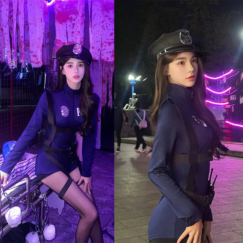 Cosplay Women Sexy Policewoman Uniform Role Play Ol Office Royal Sister Secretary Dress Stewardess Costume