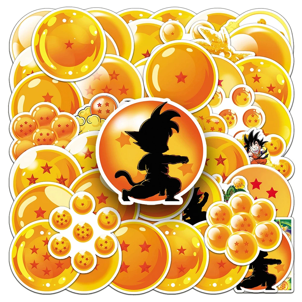 

10/30/50pcs Anime Dragon Ball Stickers Cool Waterproof PVC Decals Toy DIY Notebook Stationery Laptop Car Cartoon Sticker for Kid