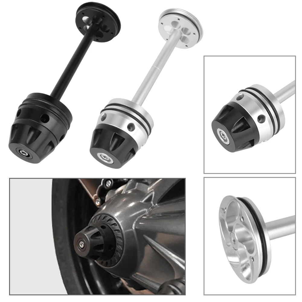 

Moto Accessories for BMW R1200GS R1250GS LC ADV RT RS 2014-19 Motorcycle Rear Wheel Axle Fork Crash Protector Slider Stand