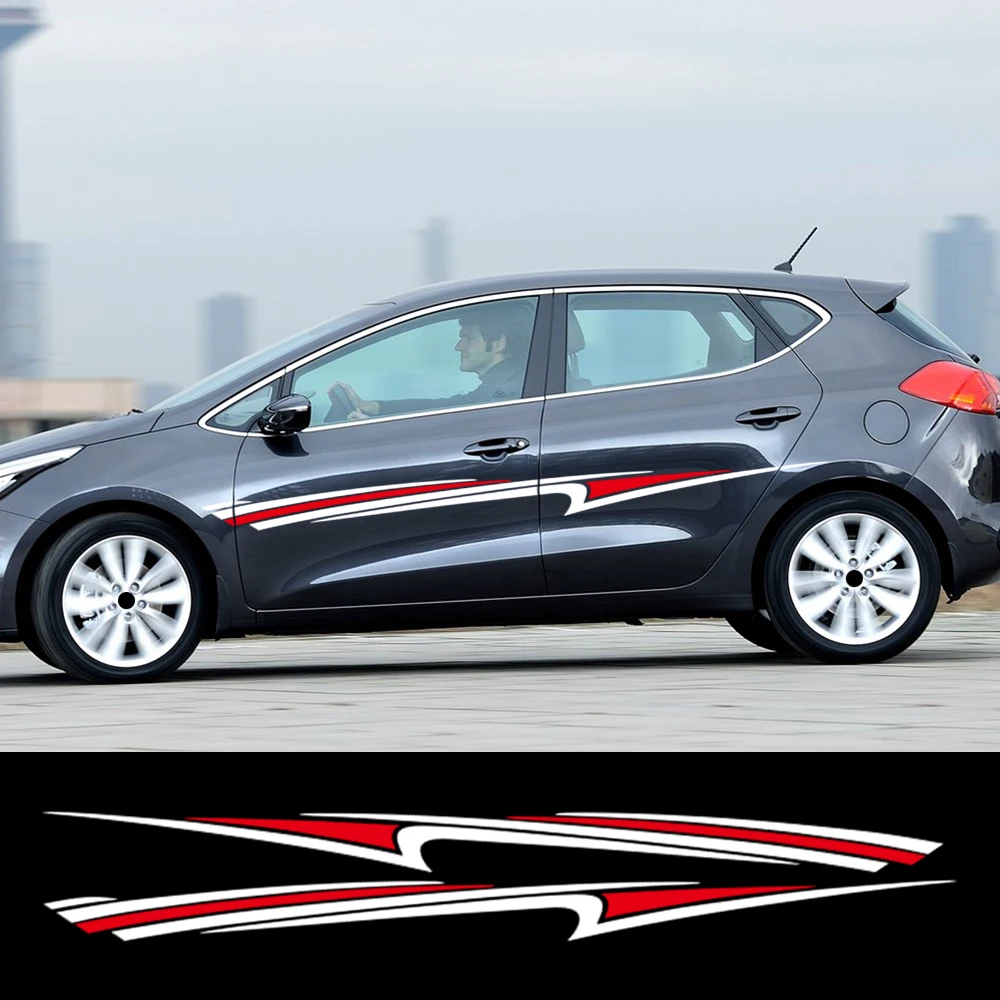 

For KIA CEED Car Sticker Door Side Stripe Decal Kit Waterproof PVC Stickers Vinyl Film Car Accessories Exterior Decoration