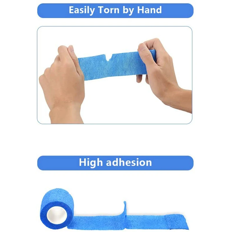 Bandage Animal Bandage Hand Tearing Waterproof Elastic Bandage Bandage Self-Adhering Bandage Finger Plaster Wound Bandage Fixing
