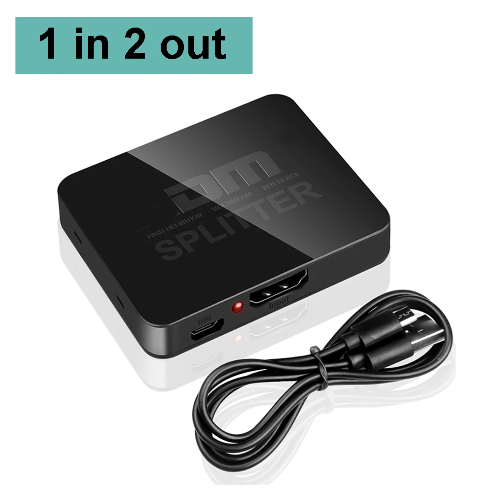 4K 2K HDMI-compatibele splitter 1 in 4 uit 4x1 HDTV-schakelaar HDMI-compatibele adapter HD Video Switcher voor Xbox PS4 DVD PC Laptop