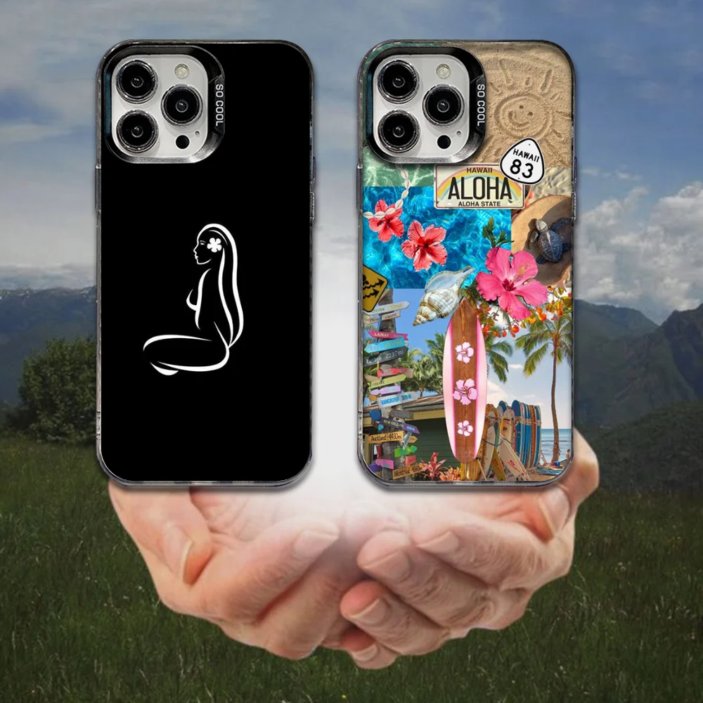 

Hinano Tahiti Girl Beach Phone Case For iPhone 16,15,14,13,12,11,8,7,Pro,Max,Plus,Mini,XS,SE Anti Fall Black Matte Hard