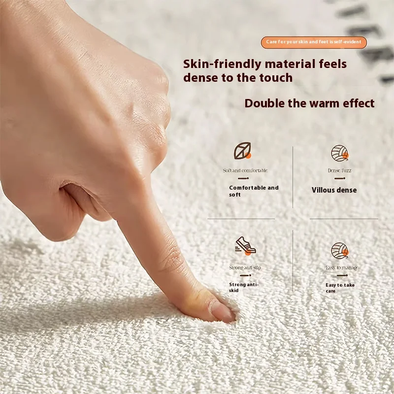 Tapete com letras irregulares VIKAMA, tapete macio tipo caxemira, almofada antiderrapante para cadeira de quarto, tapete para decoração de casa