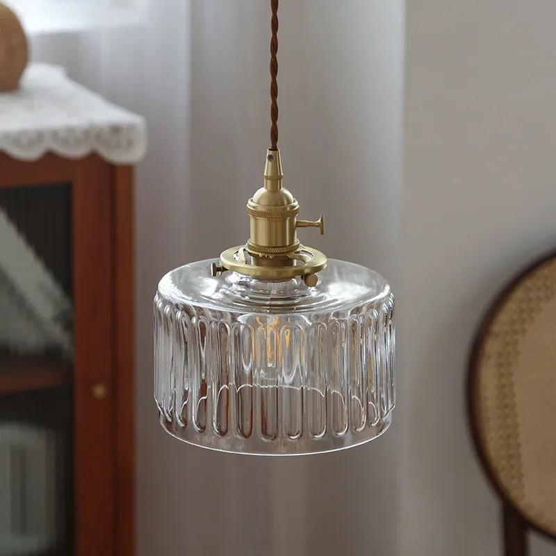 Lámpara colgante LED moderna para cocina, iluminación Vintage de cristal dorado para comedor, sala de estar, pasillo, accesorio de iluminación