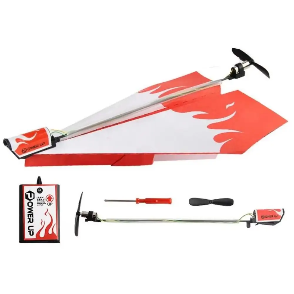 

Hand Throwing Airplane Electric Model Flying Toys Motor Power Folding Paper Plane Educational Develop Cognition