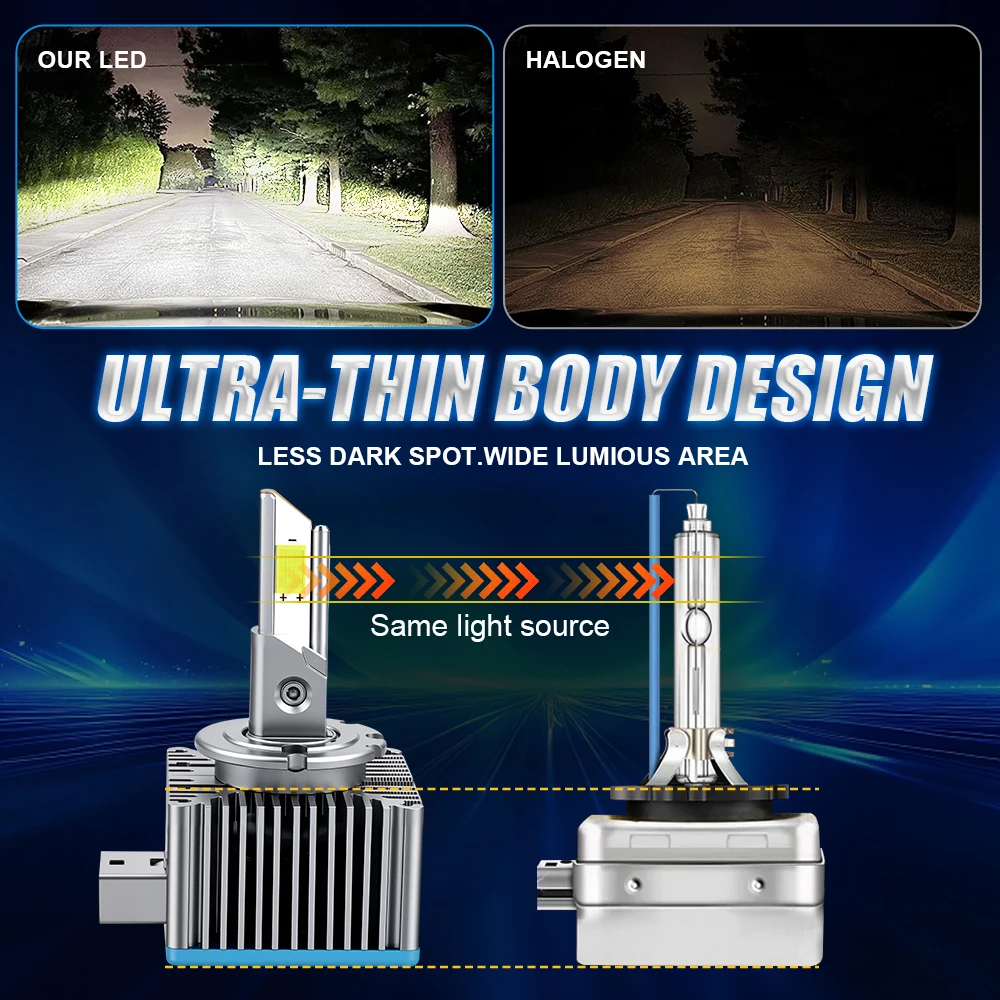 D1S D3S D2S LED CANBUS 헤드라이트 1500W 전구 초고휘도 D4S D1R... - 4