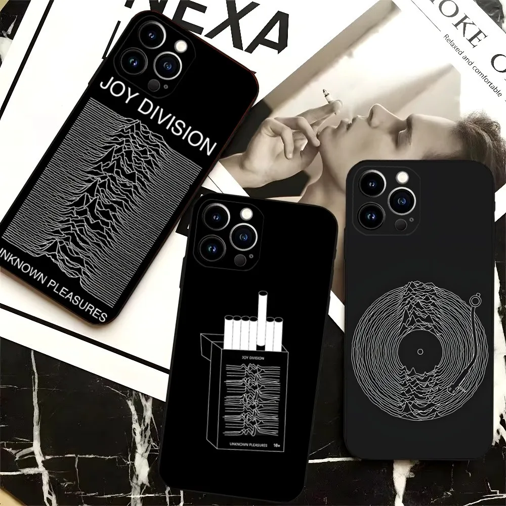 

J-Joy Division Band Phone Case For iPhone 16,15,14,13,12,Pro,Max,11,7,8,Plus,XR,XS Max Shockproof Silicone Soft Shell