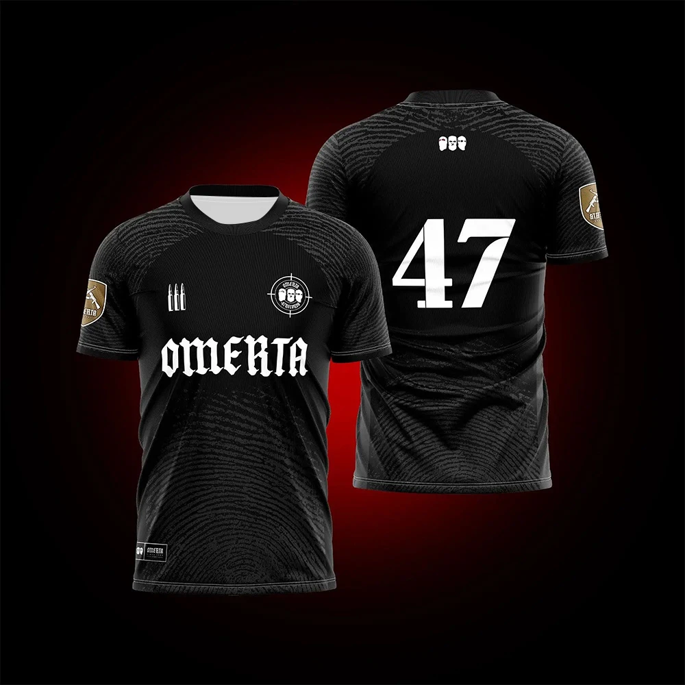 OMERTA Boxing Fans Summer 3D Print Breathable Jersey Men's Outdoor Sportwear Man Round Neck Short Sleeve Kids T-shirt