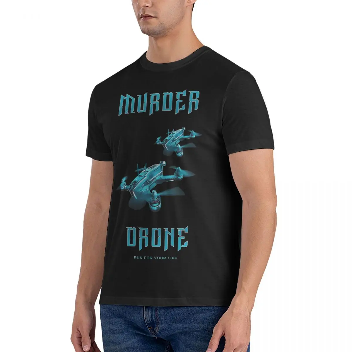 Men's Cool T Shirt Murder Drones 100% Cotton Clothes Cool Short Sleeve Round Collar Tee Shirt Party T-Shirt