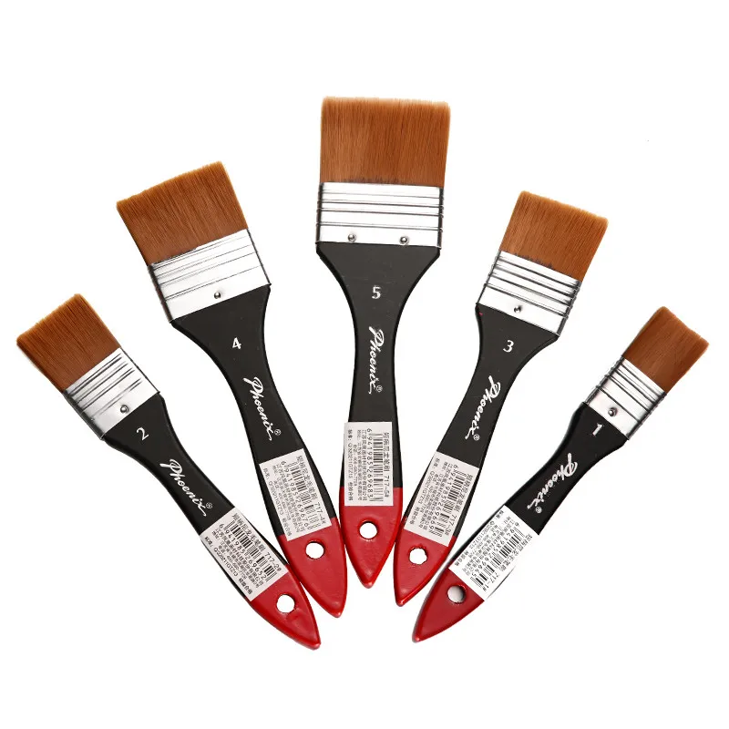 

Phoenix Nylon Oil Painting 9 model options Artboard Brush Short Handle Professional Quality Painting DIY drawing