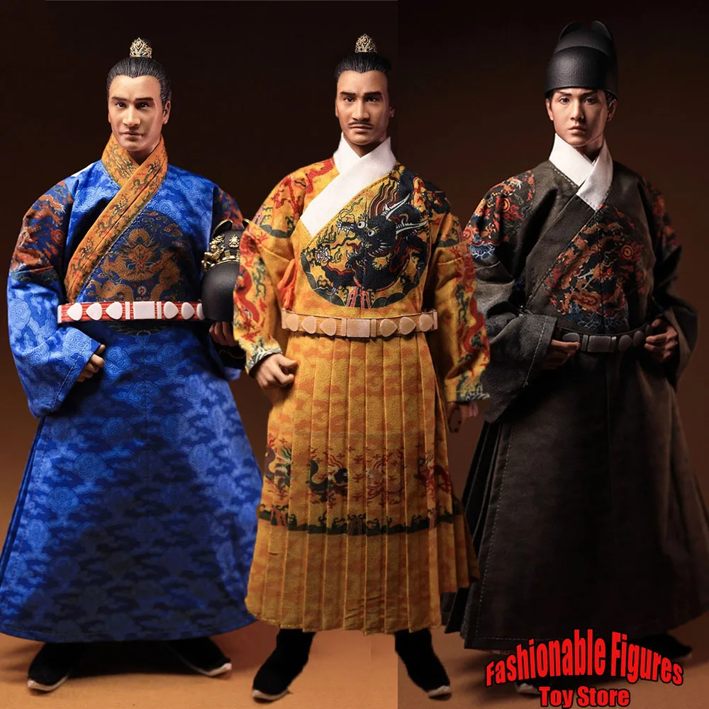 DH001 DH002/DH003/DH004 1/6 Men Soldier China Ming Dynasty Emperor Zhu Youxiao Xin Wang Zhu Youjian 12'' Full Set Action Figure