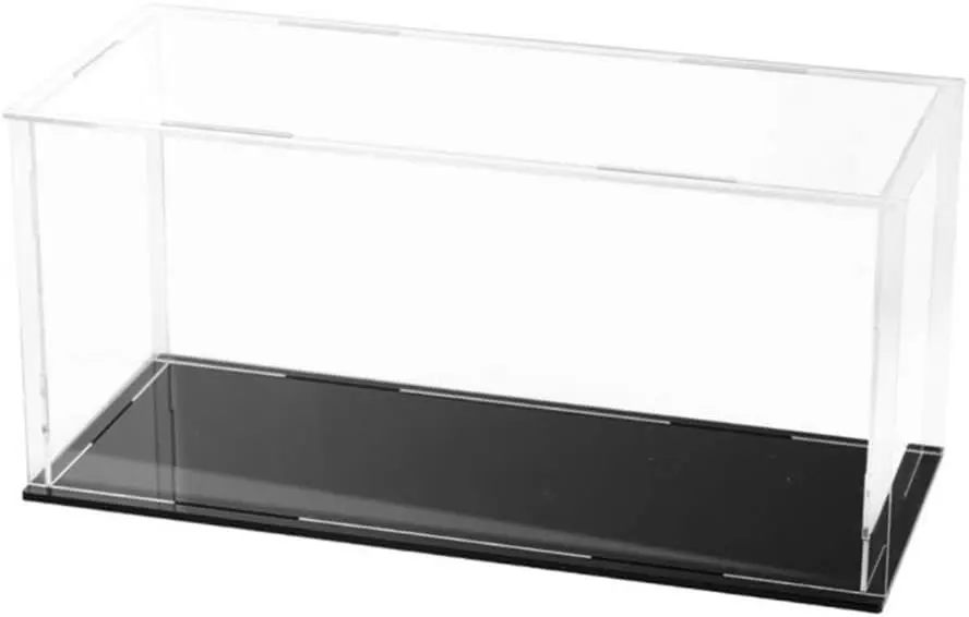 

Clear Acrylic Display Case for Collectibles, Dustproof Cube Box, Easy Self-Assembly (10x4x5.7 inch)