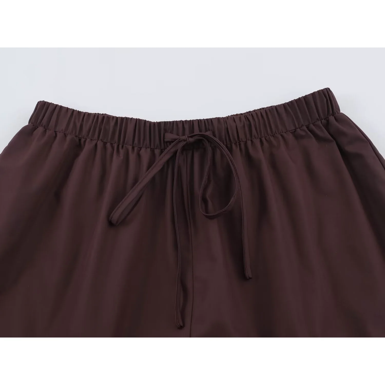 KASLEAD New Women's High-End Sensation Lace Casual Versatile Commute Short Pants Polyester Fiber mid High Waist Ladies