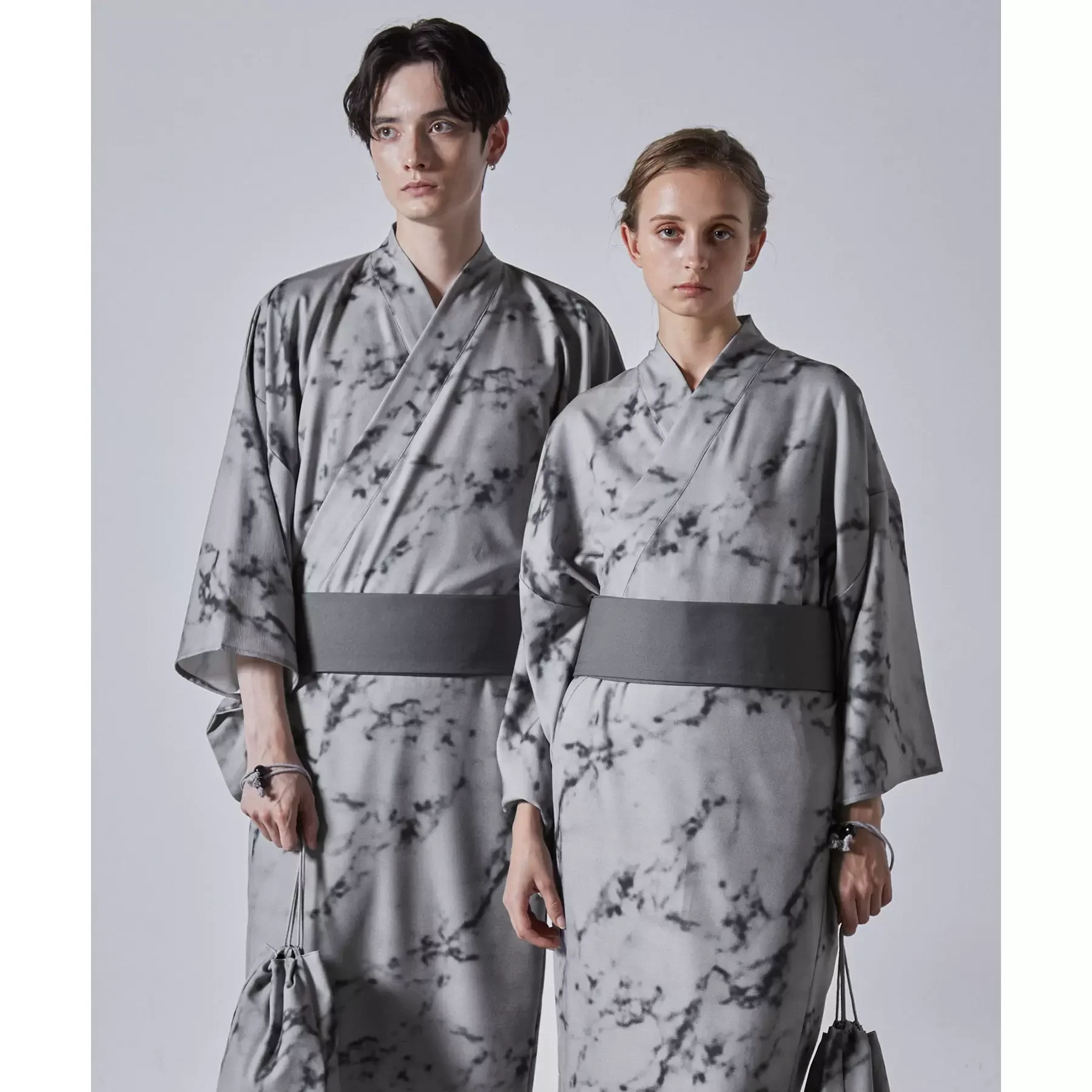 

Traditional Japanese Yukata with belt for Couples – Pure Cotton Kimono, Formal Style for Men and Women
