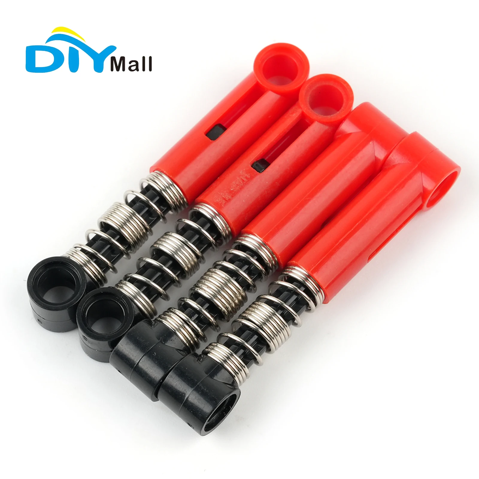 4/8 шт. MOC, высокотехнологичные красные амортизаторы, подвесные пружинные строительные блоки, совместимые с основной кирпичной системой