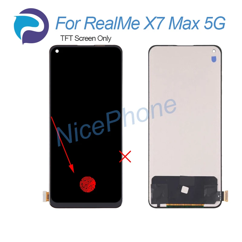 for RealMe RealMe X7 Max 5G LCD Display Touch Screen Digitizer Assembly Replacement For RealMe X7 Max 5G Screen Display LCD