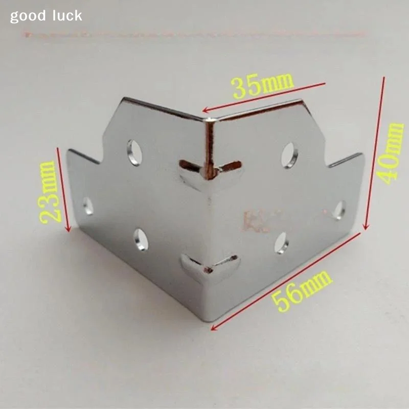 Answer6 Hole Reinforced Metal Corner Bracket Angle Code Hardware Fitting For Tool Case Aviation Cabinet Reinforce Repair