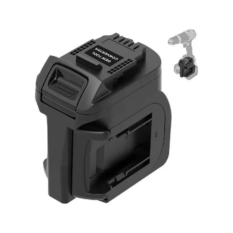 

Адаптер для Dewalt 2-в-1 для двух аккумуляторов 20 В, конвертируемый в беспроводный электроинструмент Dewalt 20 В, двойная емкость аккумулятора