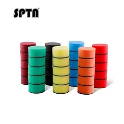 SPTA 2 inch(50mm) Sponge Polishing Pad Flat Buffing Polish Pad Detail Sponge Polish Pad Self-adhesive Polishing Car Waxing Pad