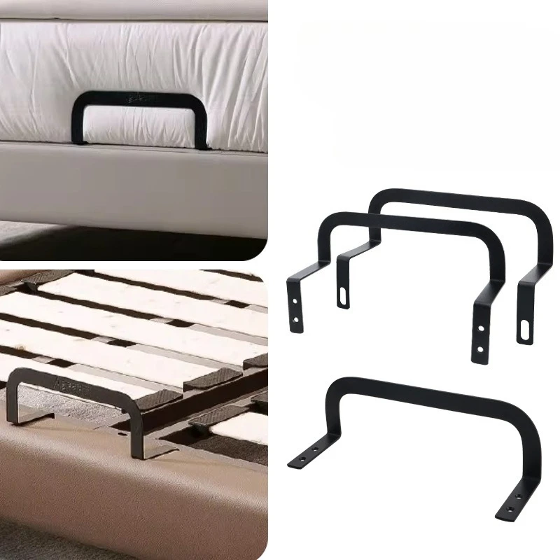 4個入りマットレス固定バー-調節可能なベッド用マットレス固定具-スライドストッパー-木製ベッドフレーム用マットレススタビライザー-ネジ付き