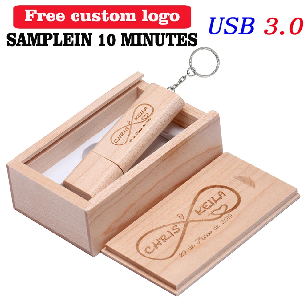 

Деревянный флэш-накопитель USB 3.0 128 ГБ, бесплатный индивидуальный логотип, 64 ГБ, бесплатный брелок, ручка-накопитель, 32 ГБ, свадебный подарок, USB 3,0 16 ГБ, 8 ГБ