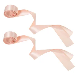 2 Pcs Satin Shoe Ribbon Women's Shoes Girl Pointe Parts Wide Child Pink Laces for Sneakers