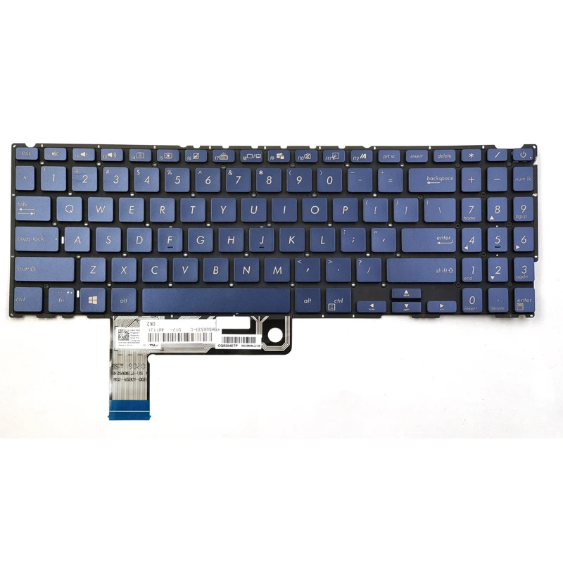 New For Asus ZenBook 15 UX533 UX533F UX533FD UX533FN UX533FTC UX534 UX534F UX534FAC Laptop Keyboard US Roya Blue With Backlit