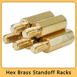 M2 M2.5 M3 M4 M5 M6 M8 Hex Brass Standoff Board Rack Stud Hexagon Thread Pillar PCB Column Motherboard Spacing Screw Spacer Bolt