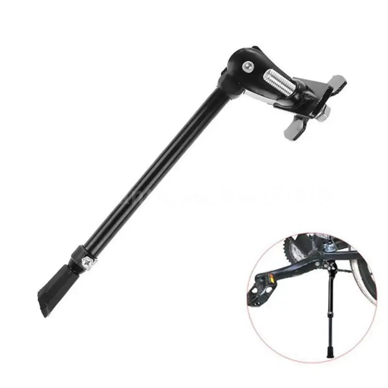 1Pcs Adjustable Bicycle Kickstand With Heavy Duty Metal Build And Anti Slip Foot Pad Perfect For Mountain Road Bikes Daily
