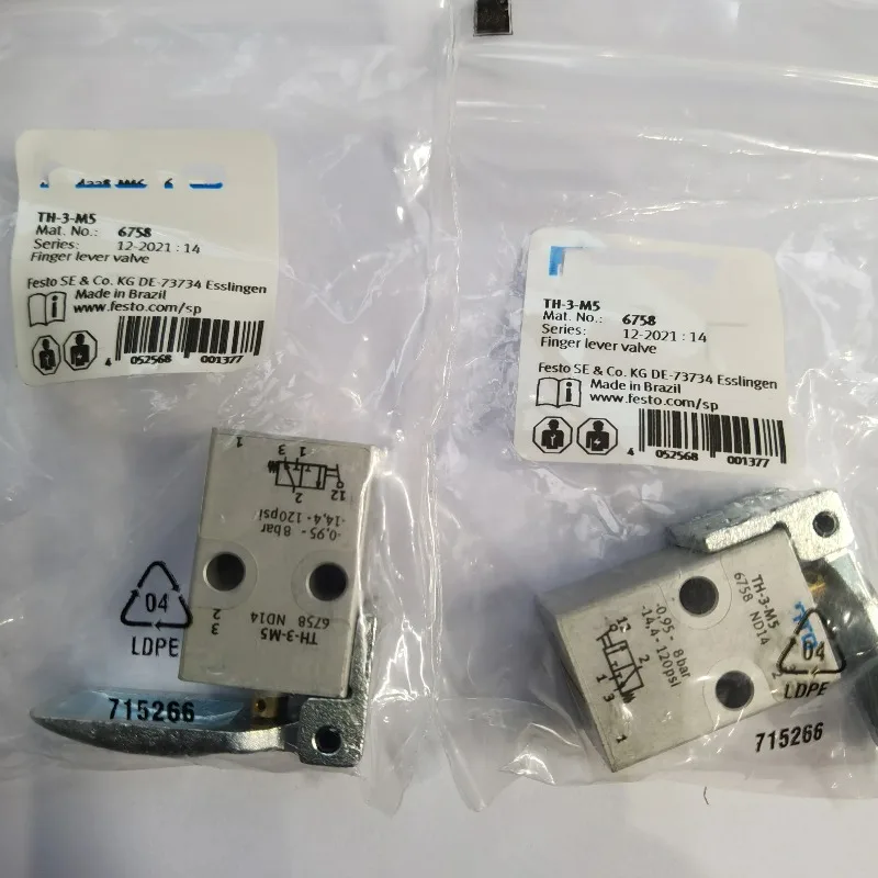 

FESTO-Type Hand Pressure Valve TH-3-M5 6758 TH-3-1/4-B 8983 8994 13794